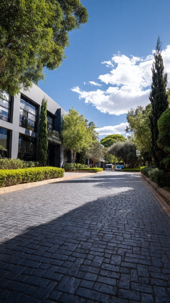 commercial paving ROI, property value increase, Rosebank businesses, Illovo commercial properties, quality surfacing, artificial grass installation, commercial landscaping, pavement maintenance, curb appeal, premium tenants, paving investment, business property upgrades, Johannesburg commercial paving, corporate offices, retail centers, shopping complexes, hospitality venues, Gauteng climate, clay pavers, concrete pavers, permeable paving, sustainable landscaping, water conservation, professional installation, drainage systems, high-traffic surfaces, parking area paving, outdoor entertainment spaces, thermal performance, UV resistance, stormwater management, property aesthetics, rental rates, vacancy reduction, maintenance costs, liability protection, slip resistance, base preparation, preventive maintenance, capital improvement, phased implementation, accessibility, heat island reduction, competitive advantage, property valuation, synthetic turf, low-maintenance landscaping, commercial real estate, office parks, tenant attraction, foot traffic, dwell time, environmental responsibility, surface durability, cost-effective repairs, professional presentation, brand identity, property appeal, strategic investment, long-term value, operating costs